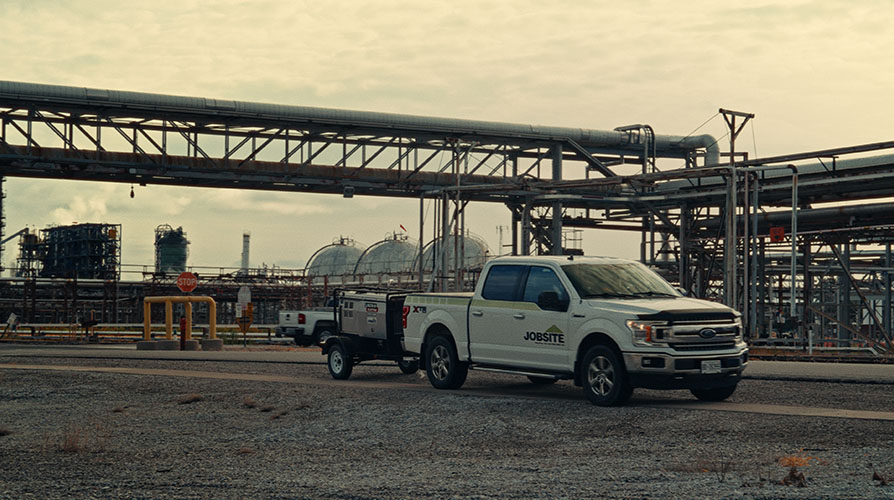 Jobsite Branded Truck on a Jobsite